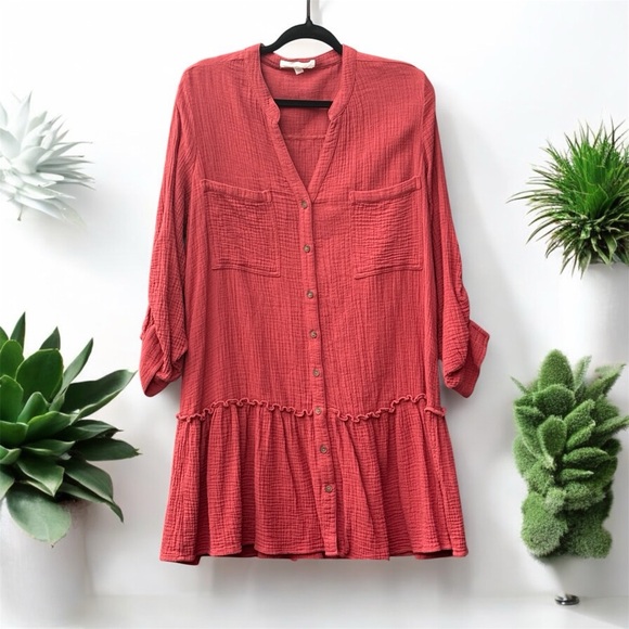 Anthropologie First Monday Emma Utility Tunic Size Small - Picture 2 of 3